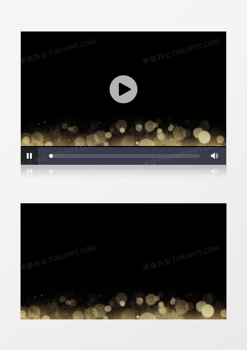 圆圈金色粒子动态光效视频素材