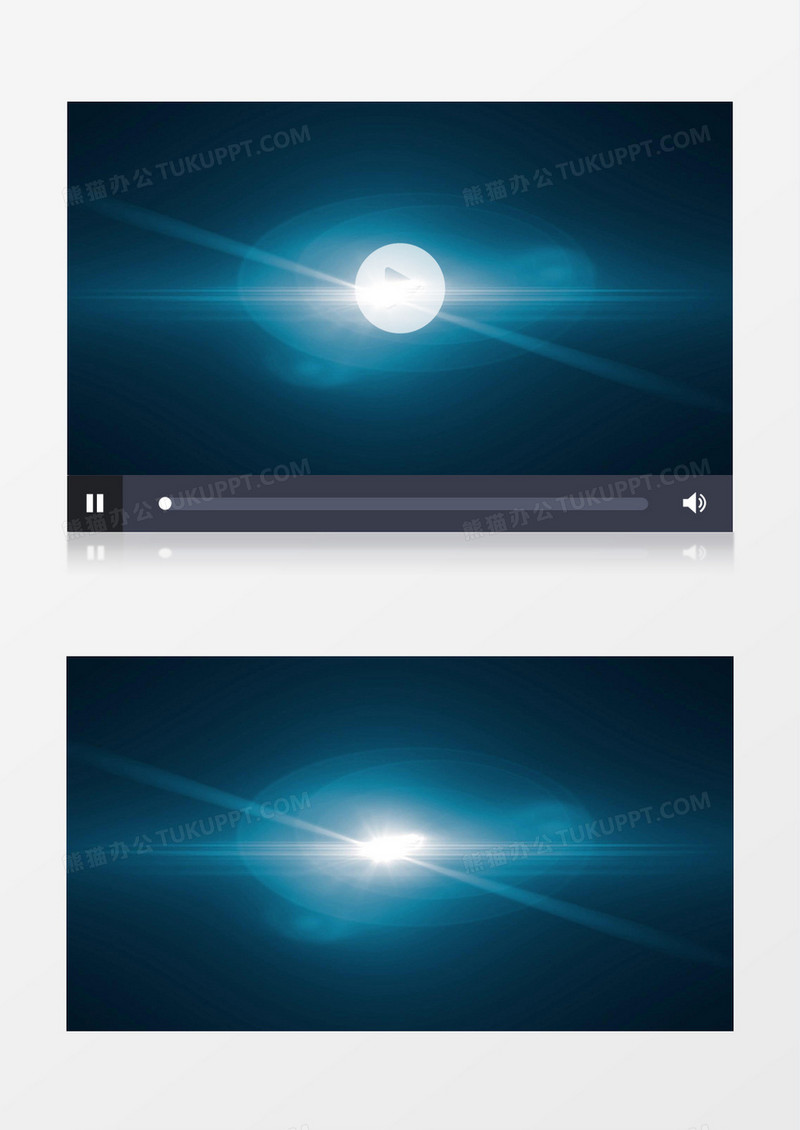 蓝色灯光特效动态粒子视频