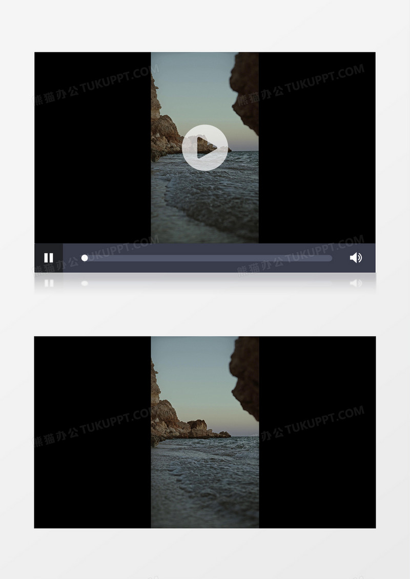 高清实拍海边汹涌的海水实拍竖版视频素材