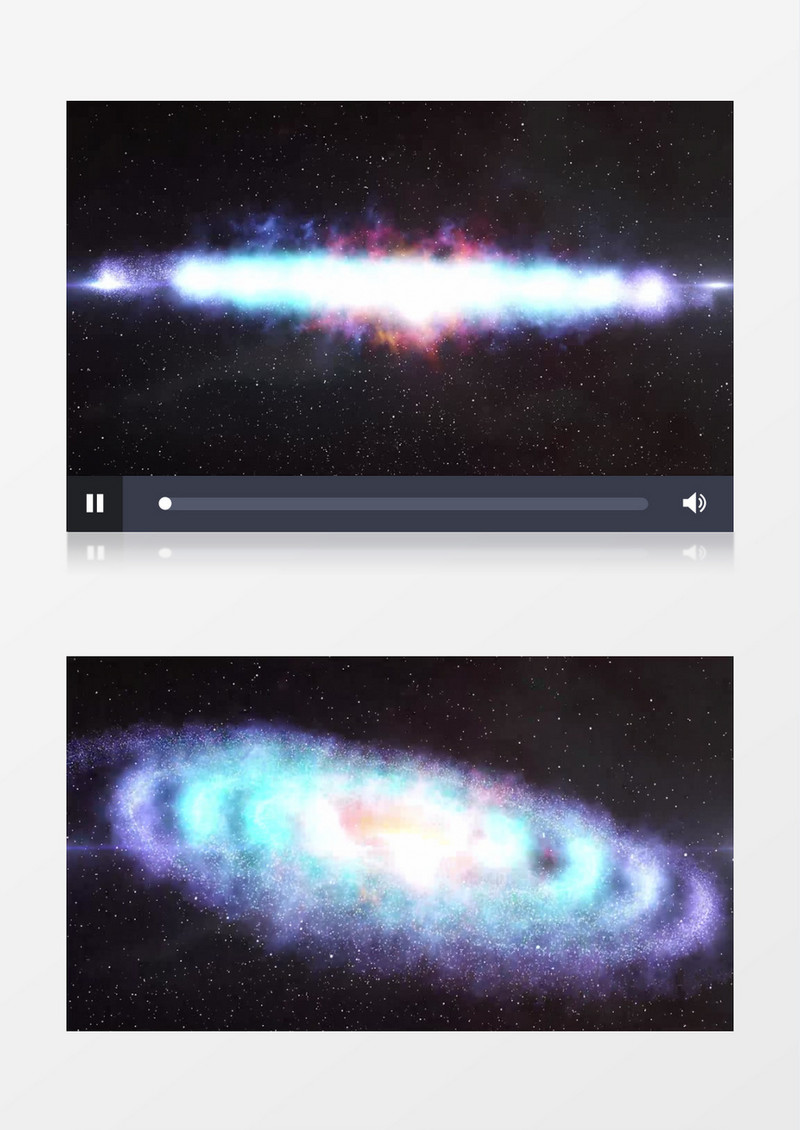 大气星云星空粒子有音乐背景视频素材