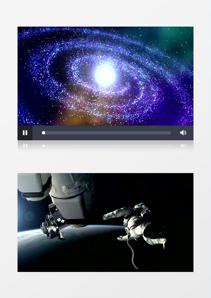 太空星系星云星球有音乐背景视频素材