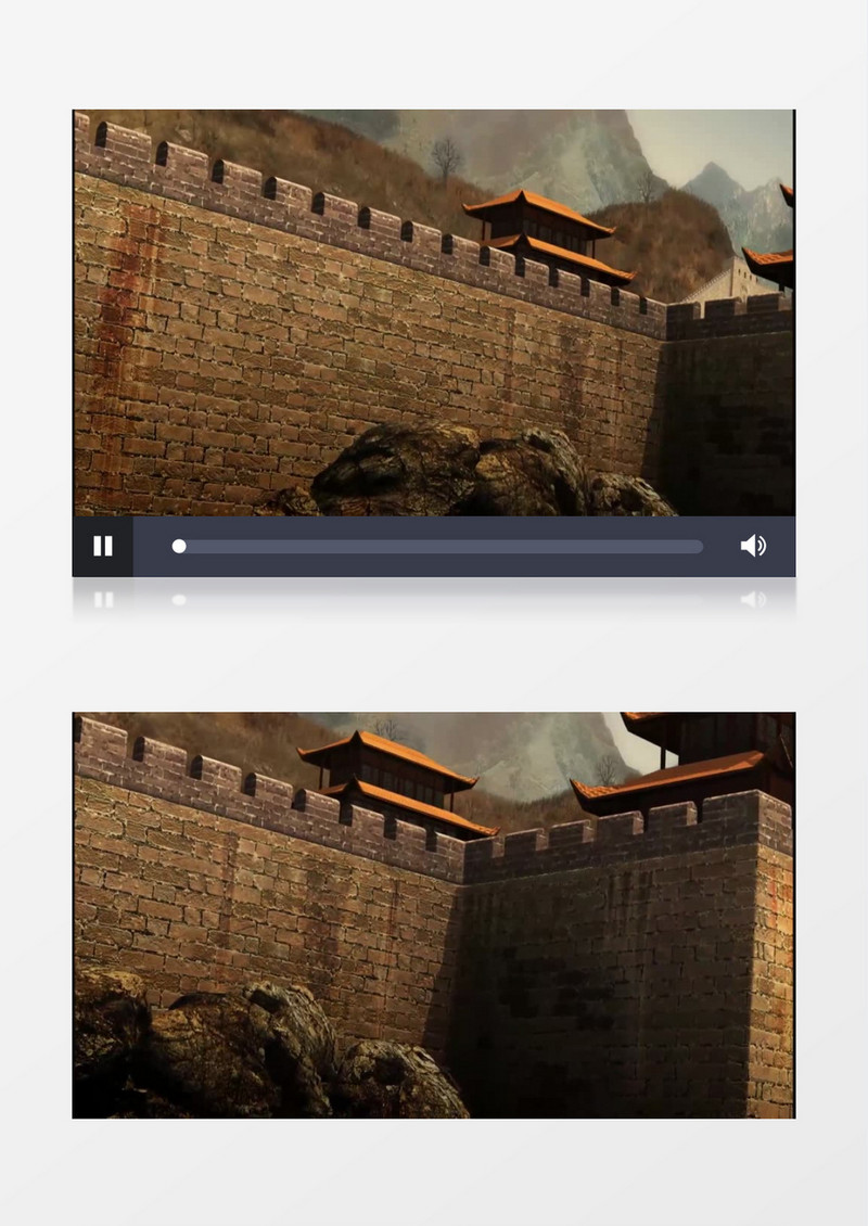 古城墙背景视频（有声音）