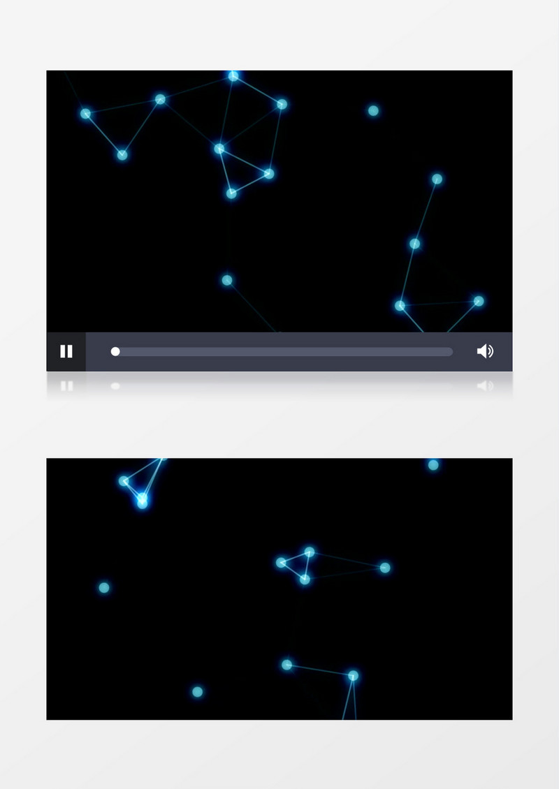 酷炫抽象动态几何体视频素材(有音乐)