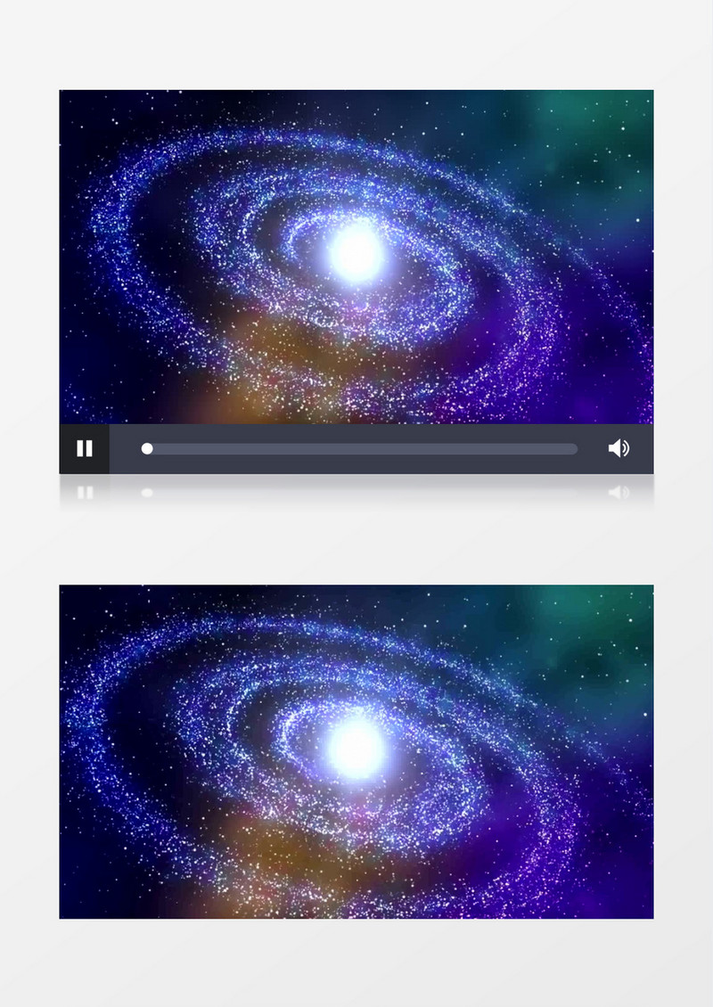 动态唯美彩色梦幻银河系星云背景视频（有音乐）