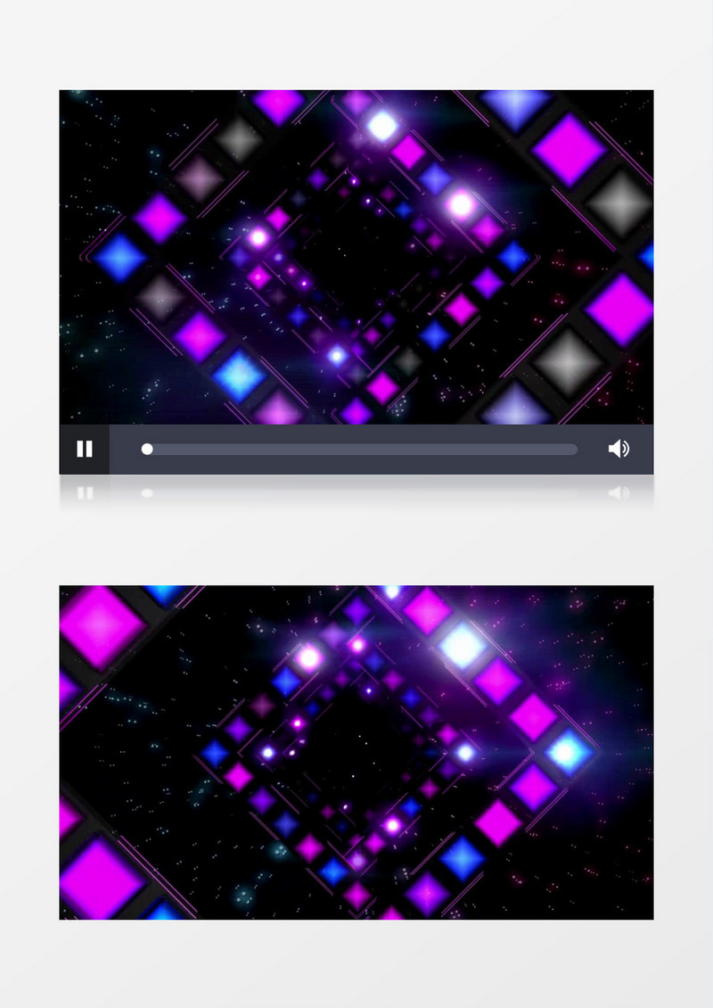 抖动炫彩水晶光效穿梭视频素材(有音乐)