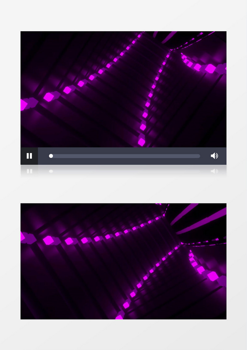 紫色圆环光效穿梭视频素材(有音乐)