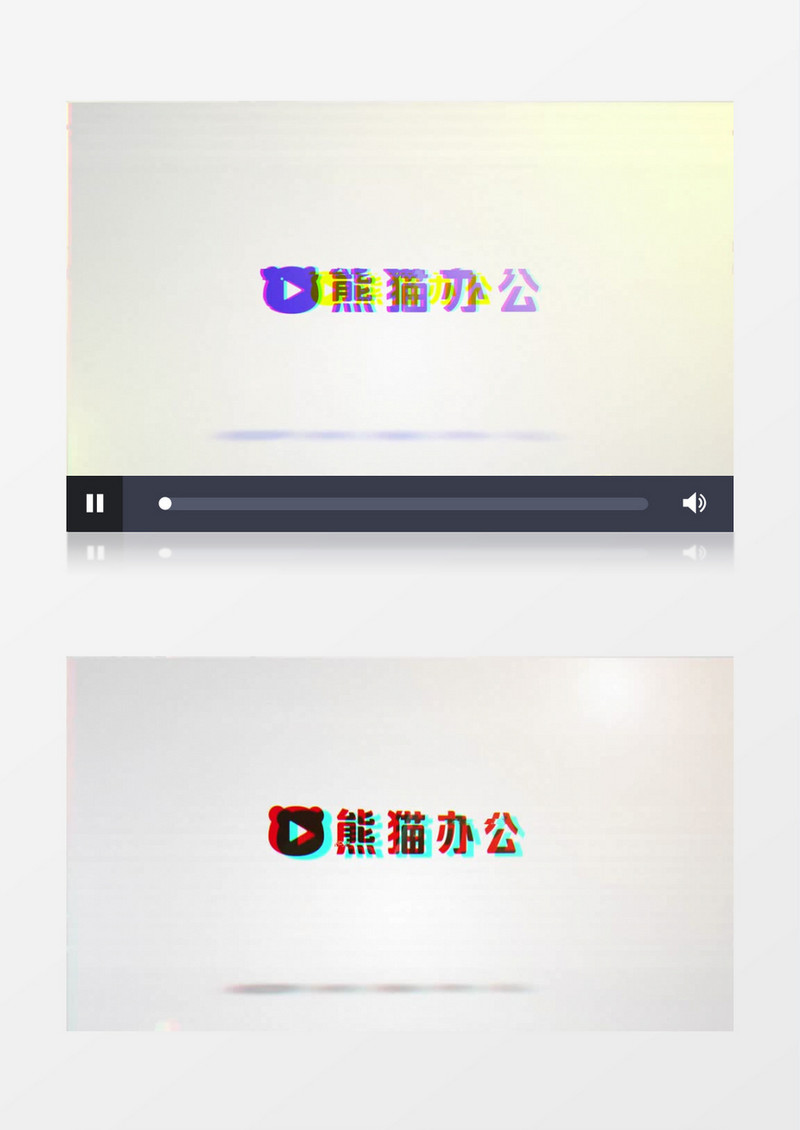 简洁RGB色彩分离Logo动画AE视频模板