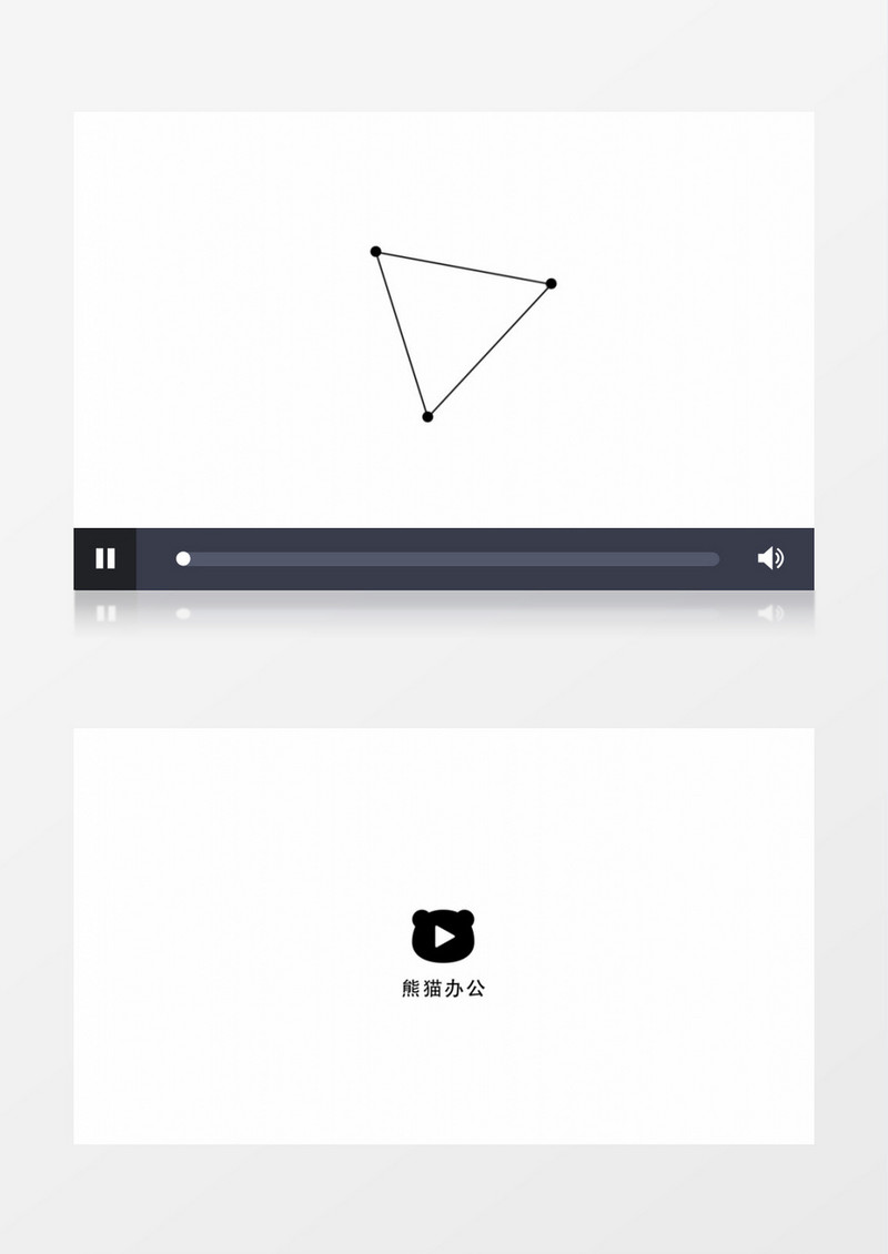 简单三角图形遮罩Logo动画AE视频模板