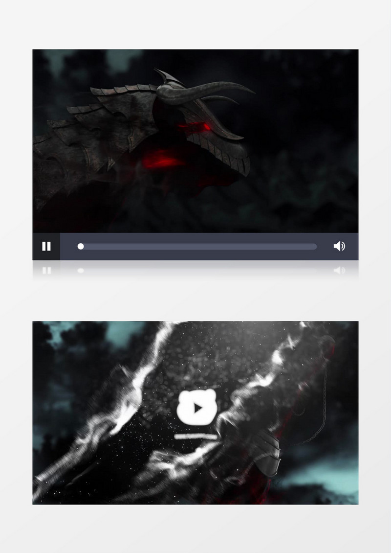 创意黑暗死亡骑士Logo动画AE视频模板