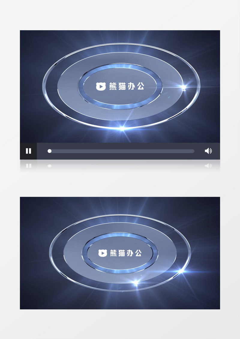 简洁商务质感连环标志logo动画AE视频模板