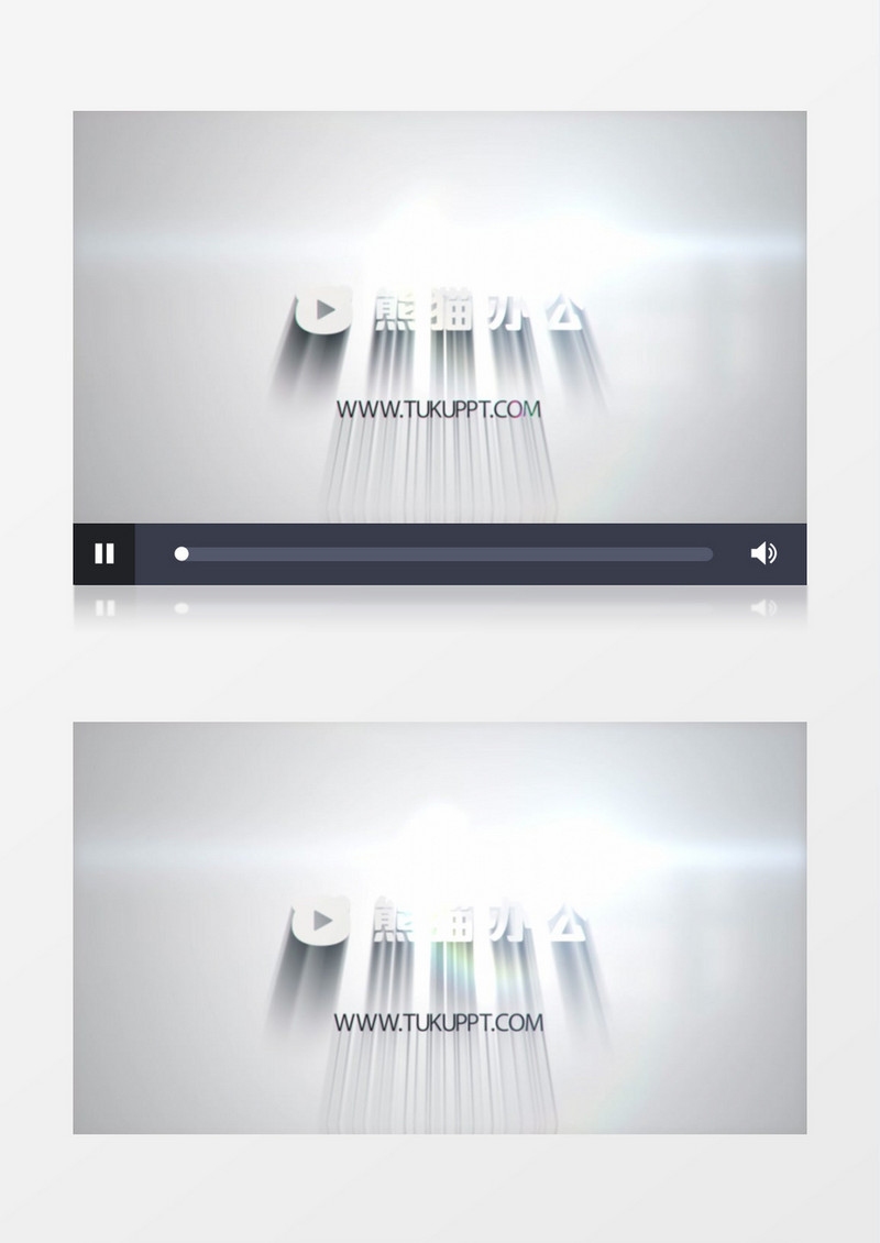 简洁立体故障效果标志logo动画AE视频模板