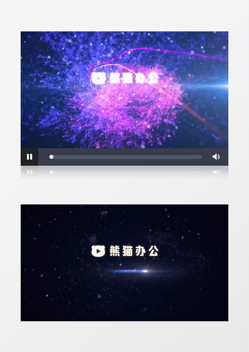 唯美多彩光线粒子Logo动画AE视频模板