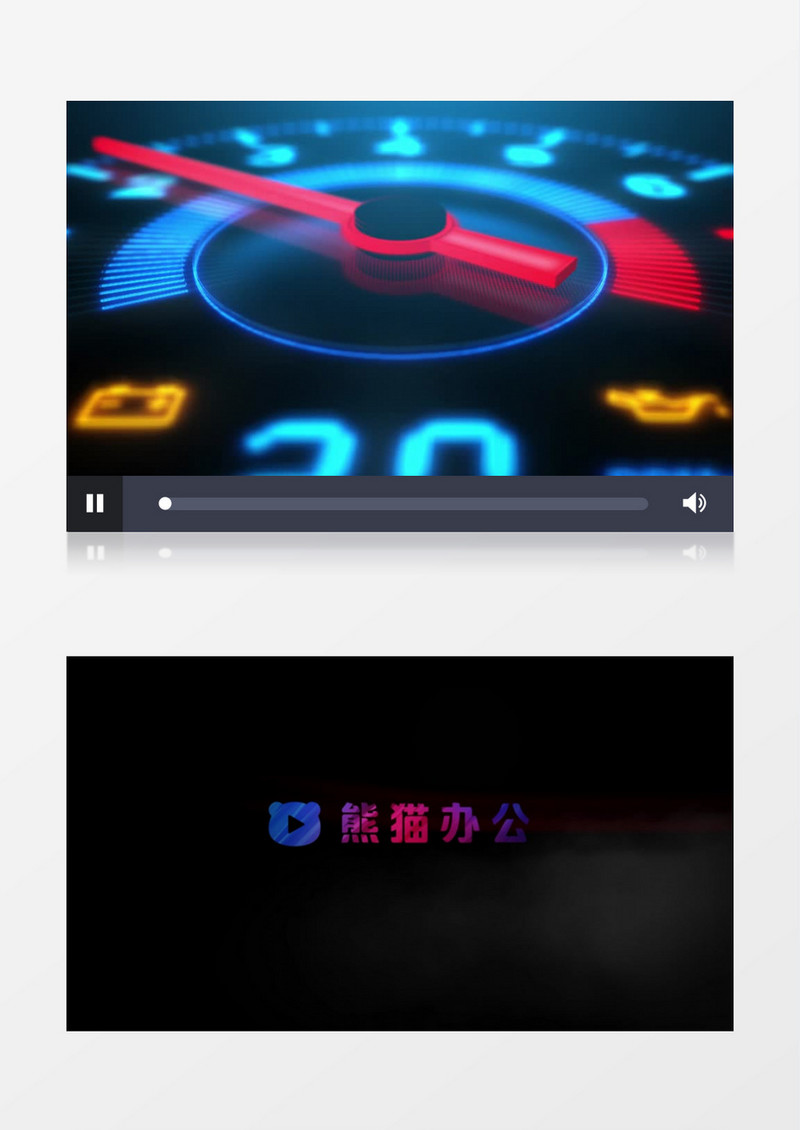 创意动感速度表赛车Logo动画AE视频模板