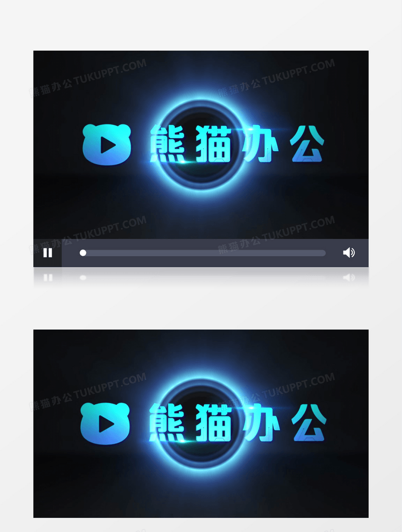 晃动色彩光环logo展示AE视频模板