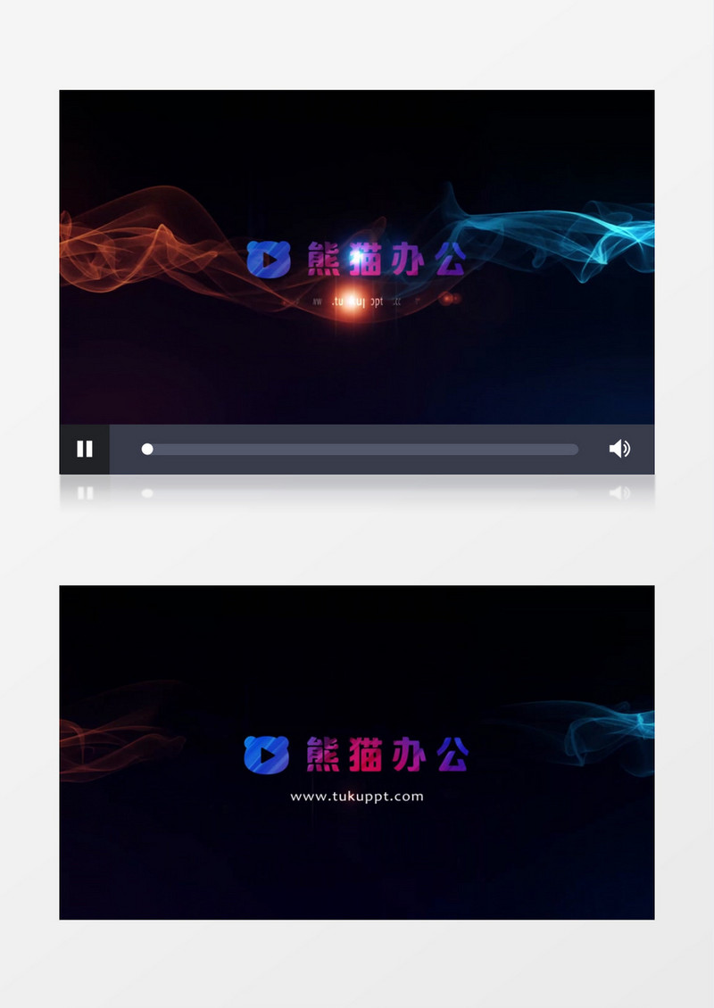 炫彩光效交织的logo揭示AE视频模板