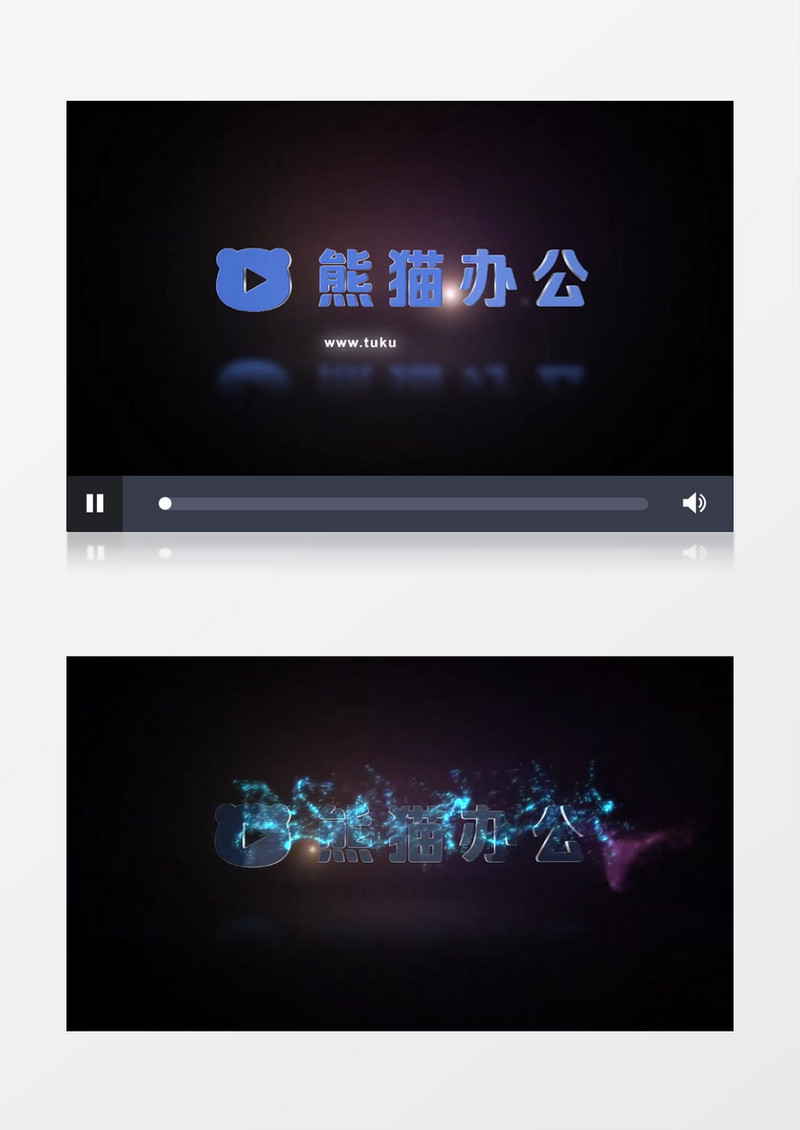 粒子效果企业logo展示ae视频模板