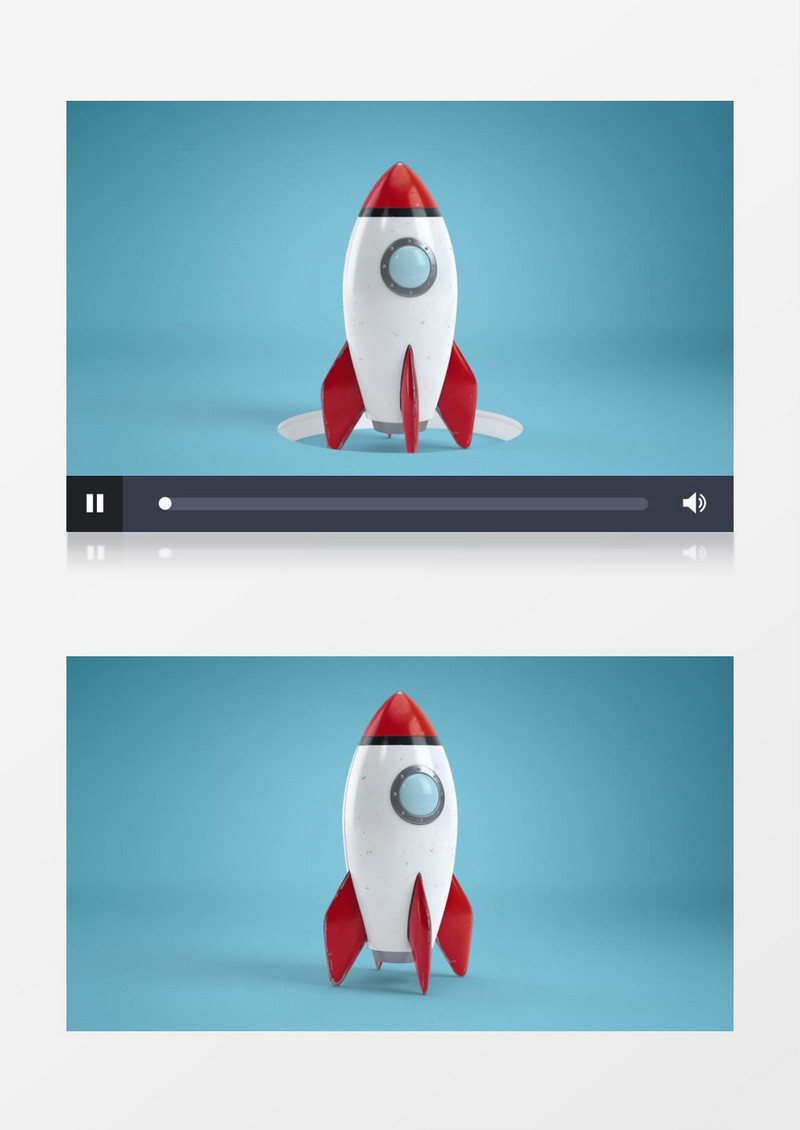 三维火箭Logo动画ae视频模板