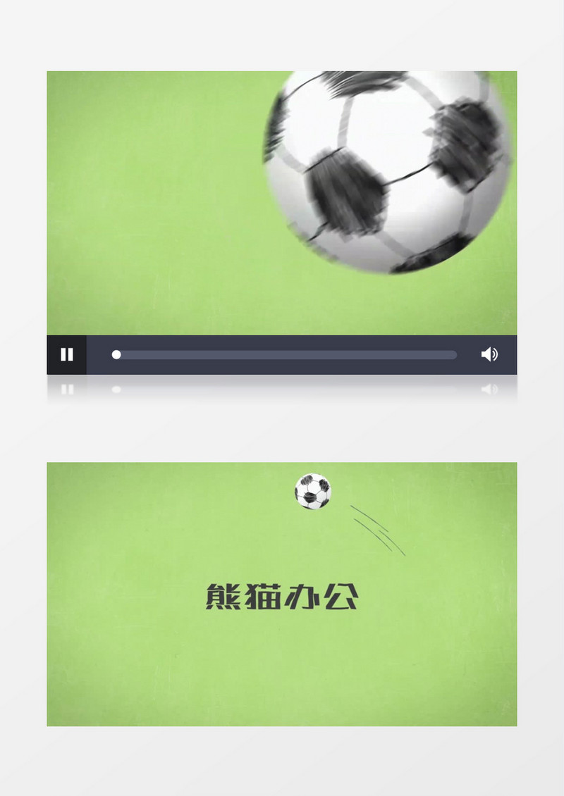 创意足球文字风格展示ae视频模板