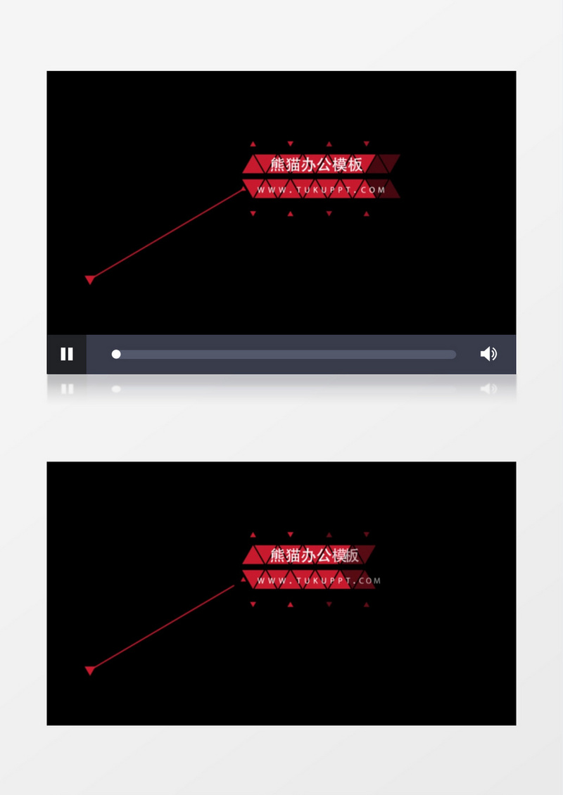 红色创意线条文字排版动画效果视频ae模板