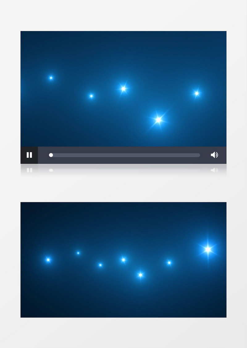 蓝色唯美炫酷粒子动态光效视频素材