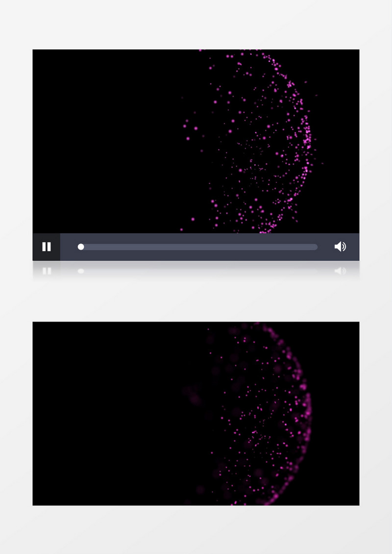 弧形炫酷粒子动态光效视频素材