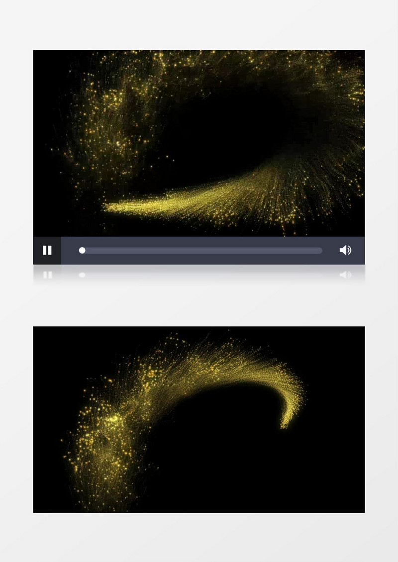 大气金色炫酷粒子动态光效视频素材