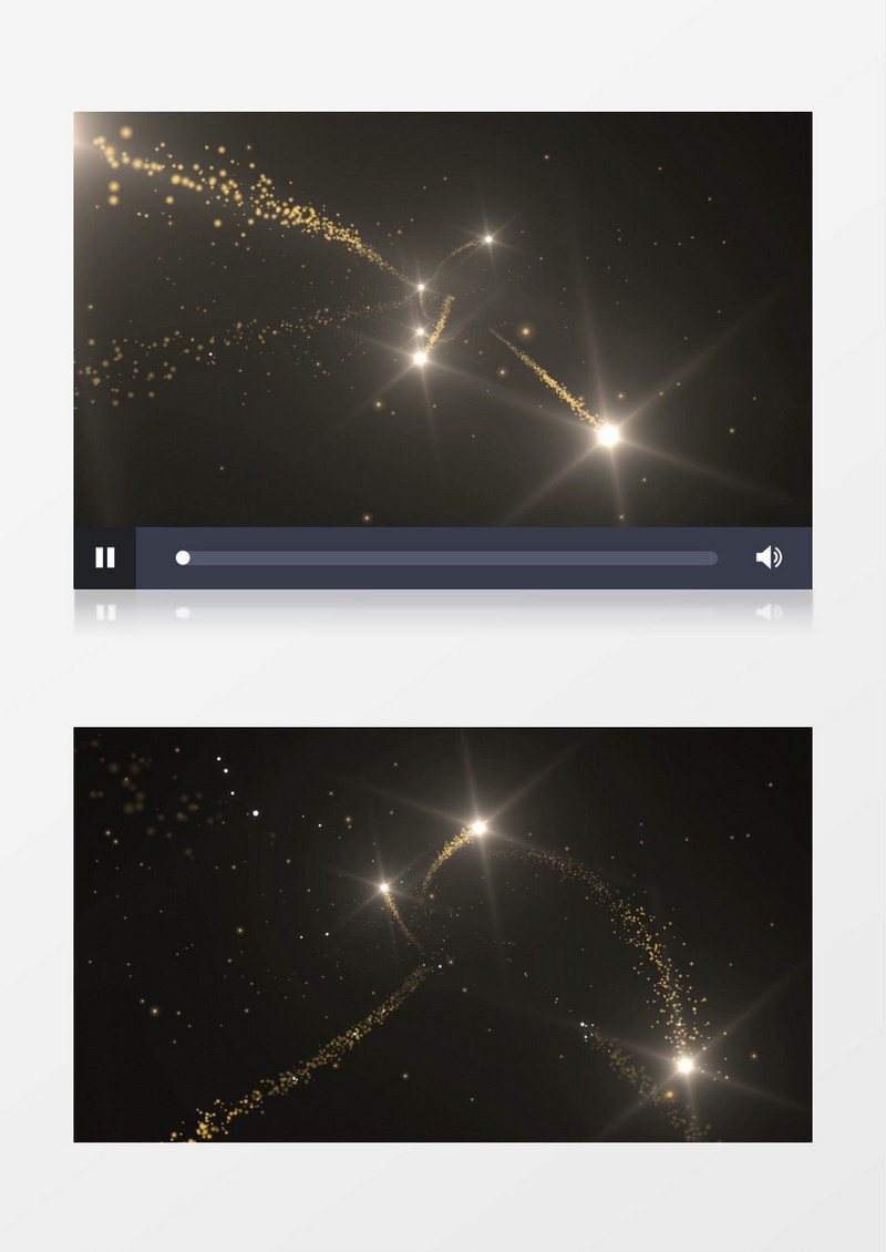 科技金色炫酷粒子动态光效视频素材