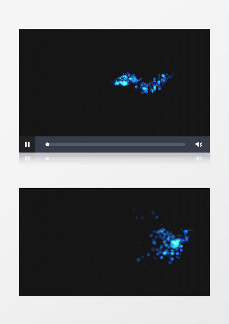 蓝色气泡粒子动态粒子视频