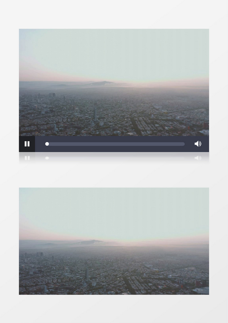 大气城市环绕航拍镜头实拍视频