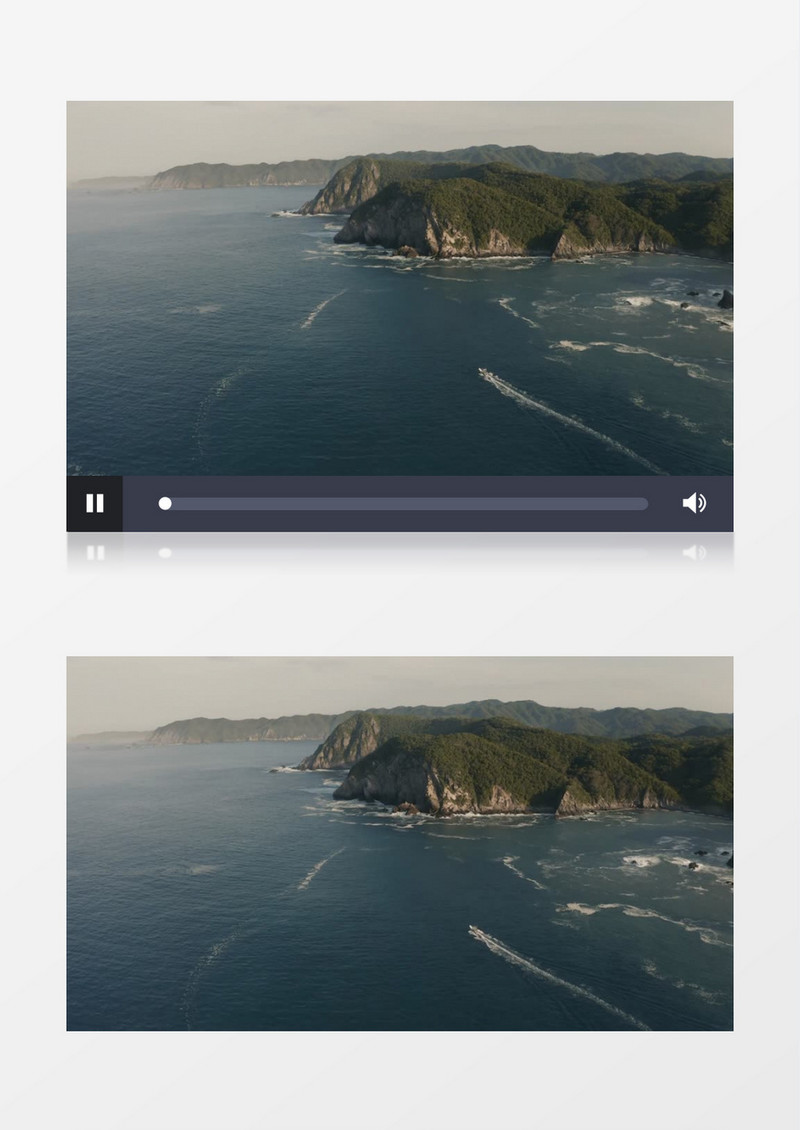 大气海浪海岸线展示实拍视频