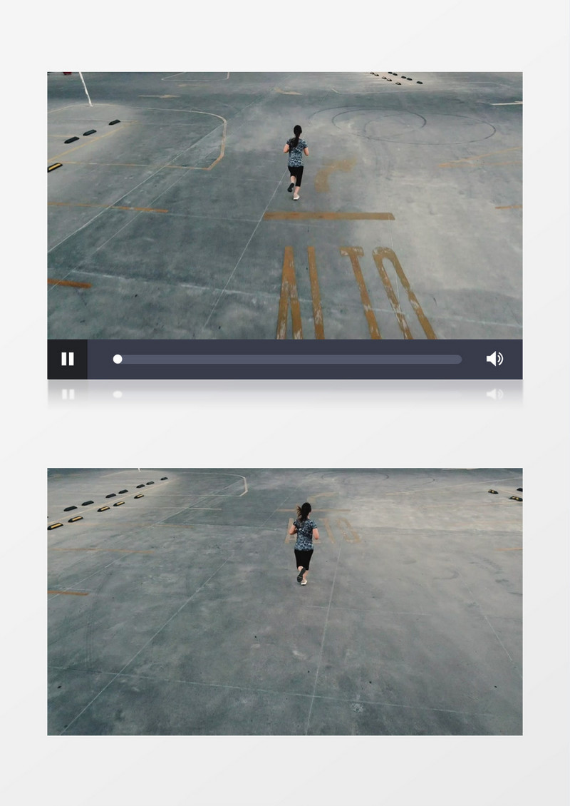 跑步的女人实拍视频素材