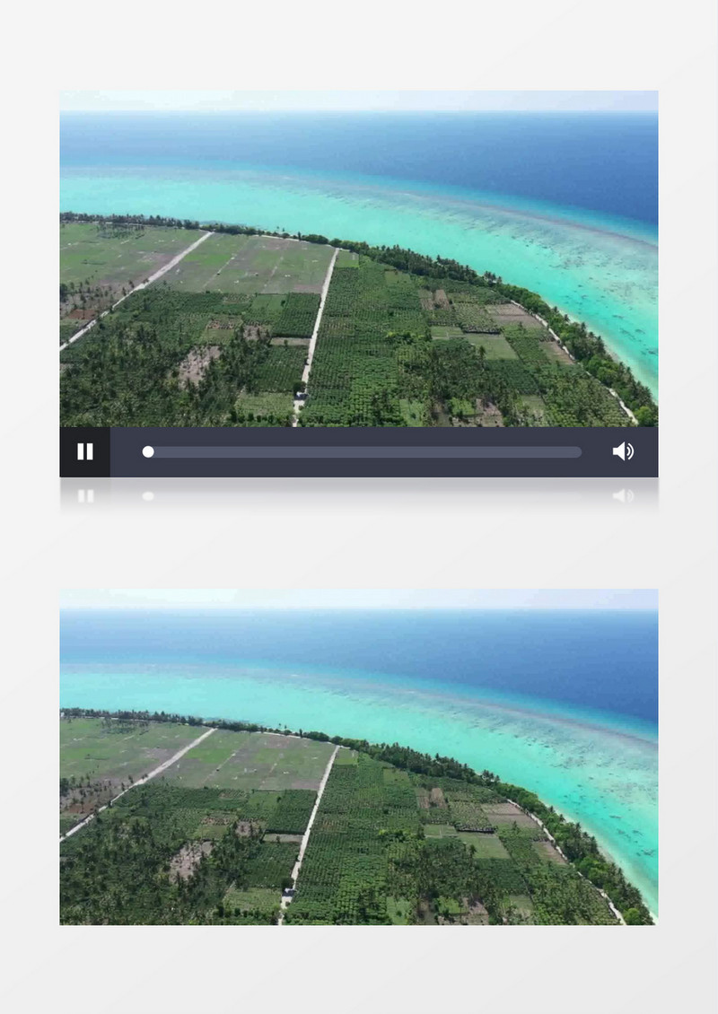 热带珊瑚环礁壮丽实拍视频