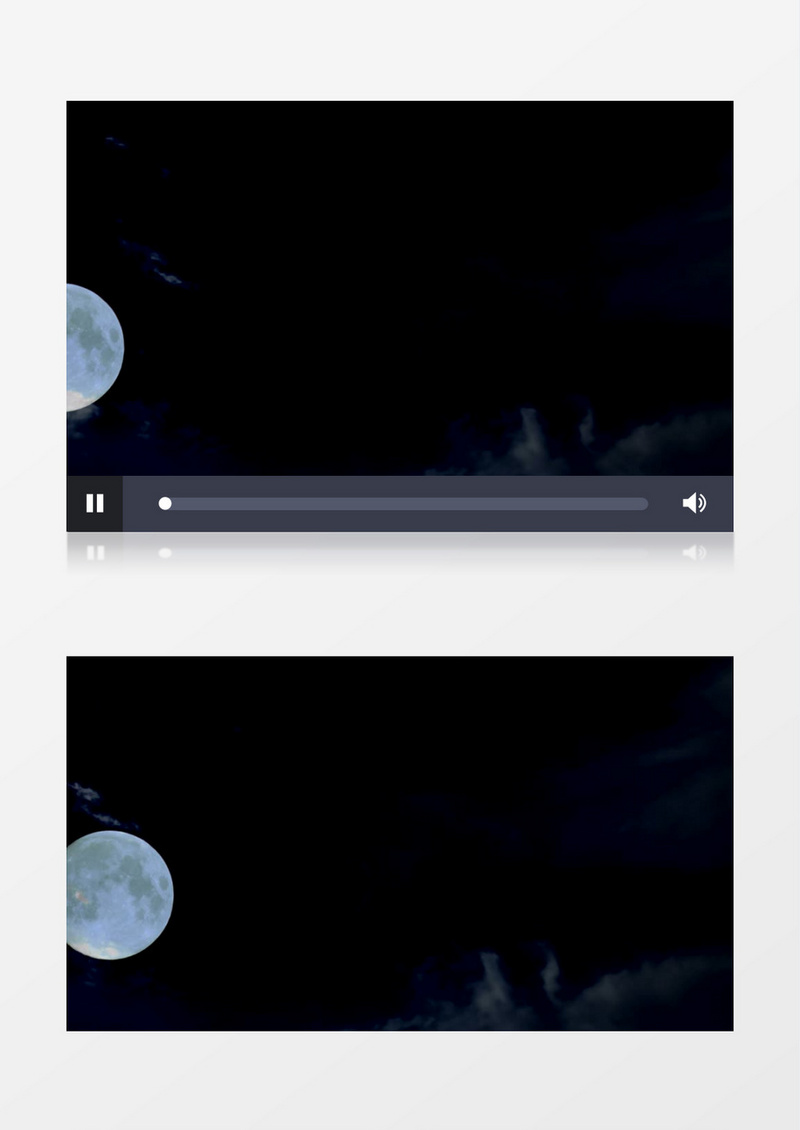 夜晚月亮移动轨迹实拍视频