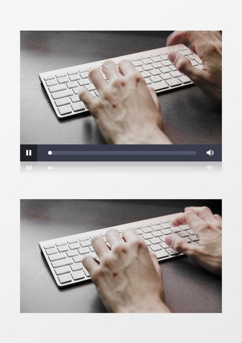 在键盘上打字工作的人实拍视频素材
