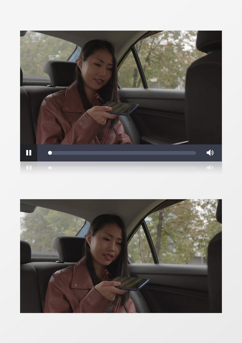 在车上工作的女人实拍视频素材