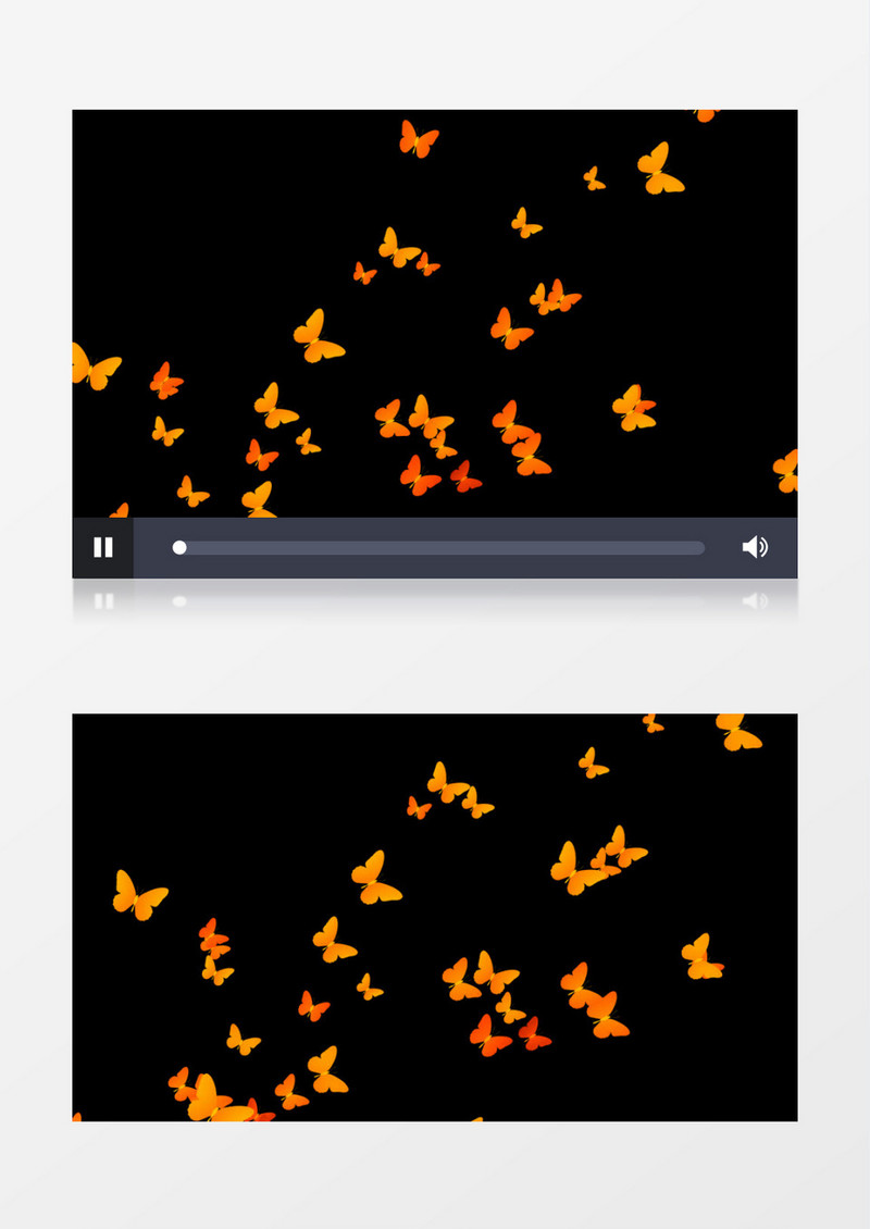蝴蝶飞舞飞散元素后期素材视频