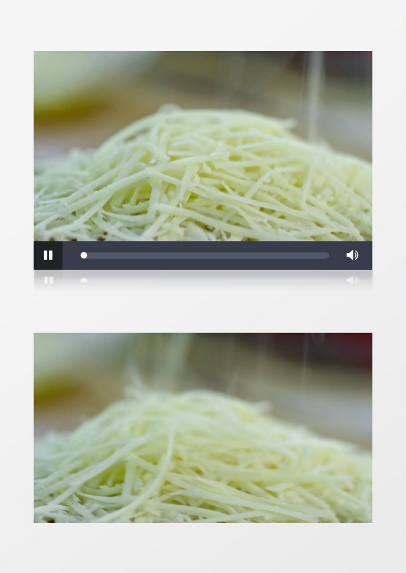 厨师用工具刮土豆丝实拍视频素材