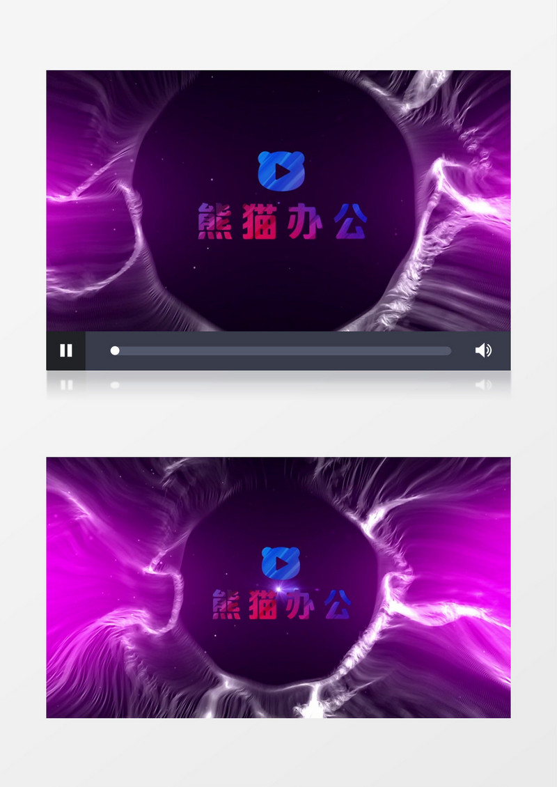 紫色动感粒子文字LOGO片头edius视频模板