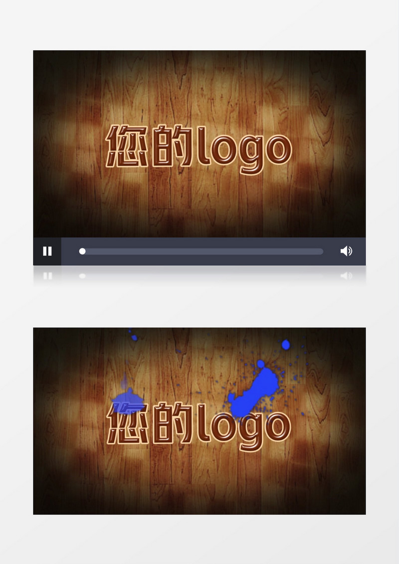 创意油漆标志LOGO展示edius视频模板