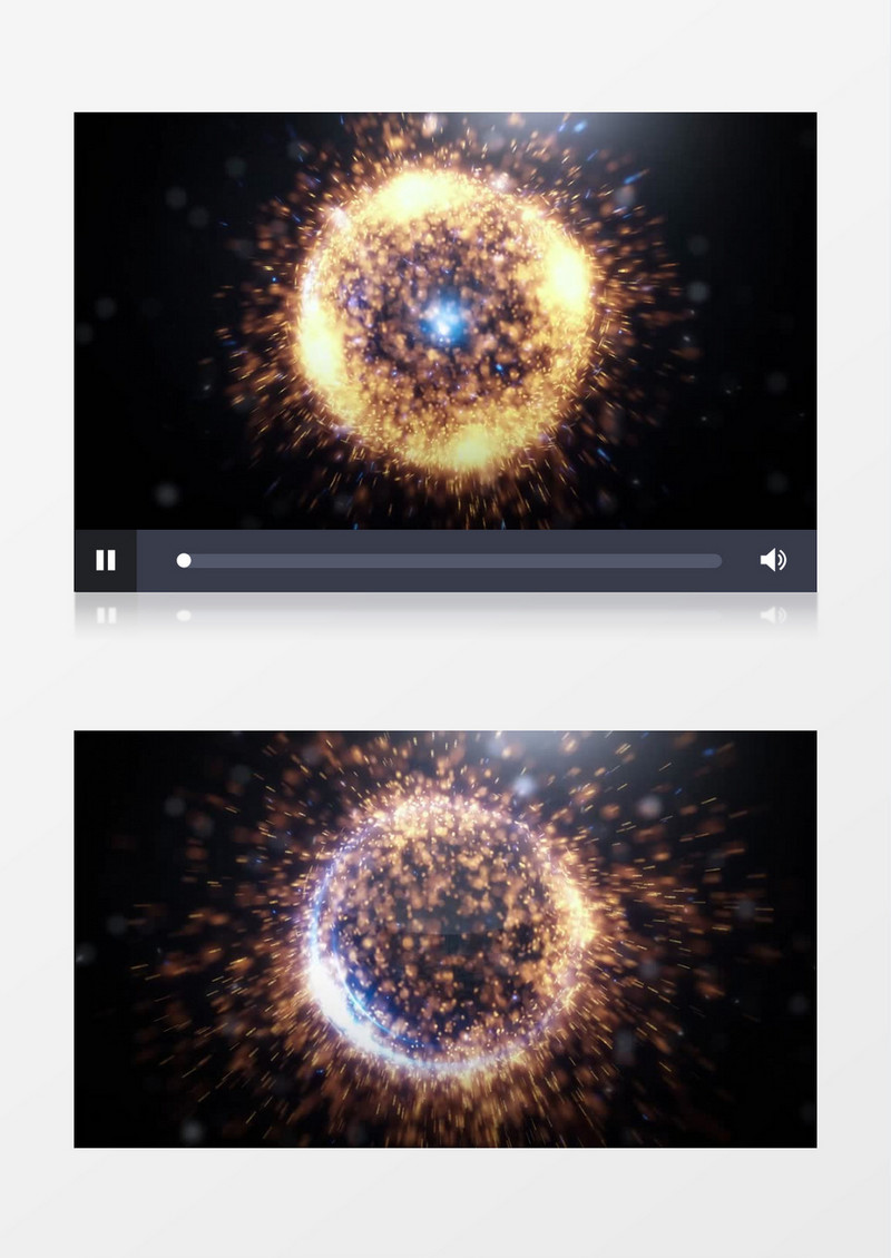 圆形能量粒子Logo动画edius视频模板