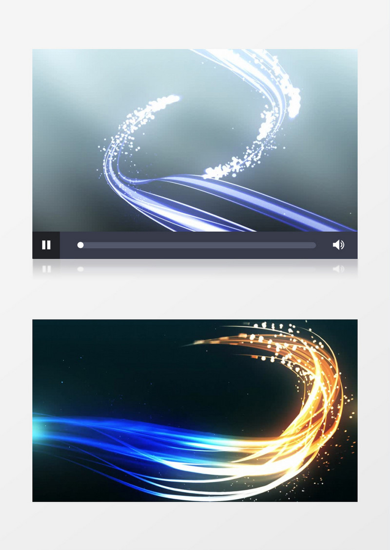 多种光效粒子光线拖尾演绎标志片头edius视频模板