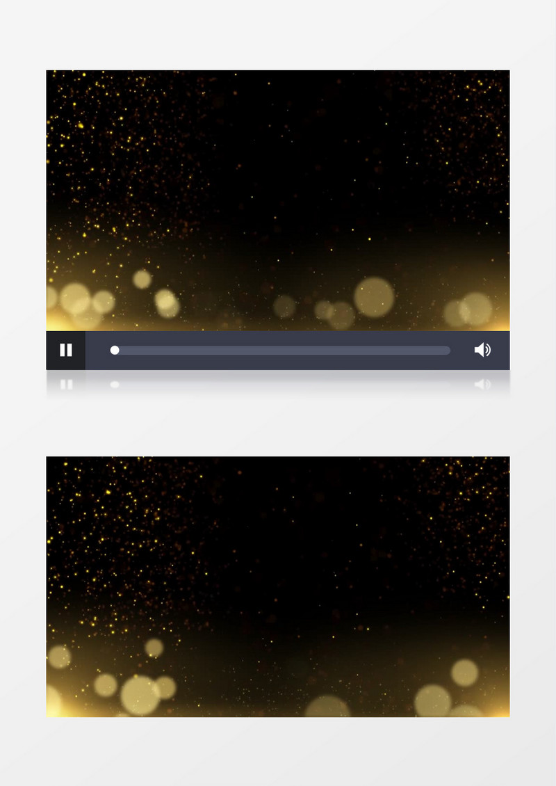 金色粒子边框透明通道视频素材AE模板