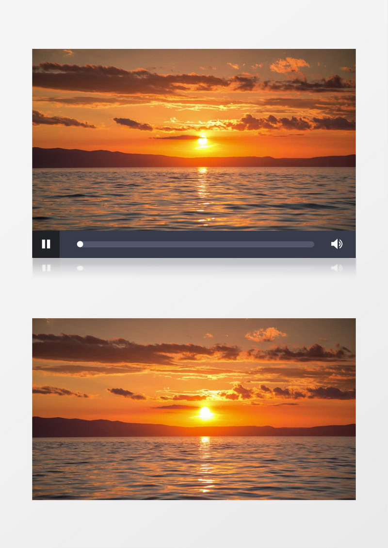 海平面日出日落自然风光实拍视频素材