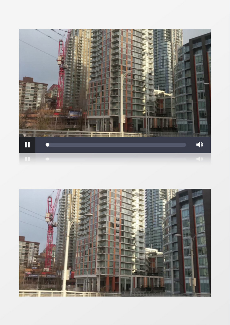 实拍城市高楼建筑视频素材