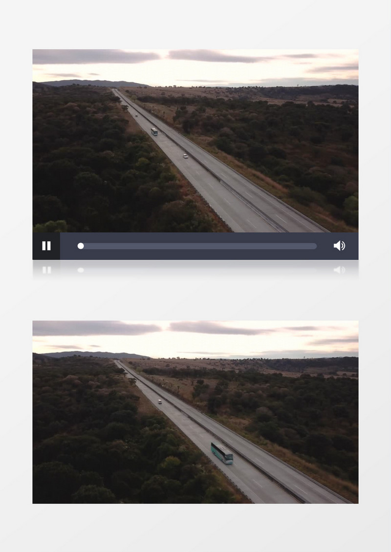 航拍野外大自然城市道路高速公路视频素材