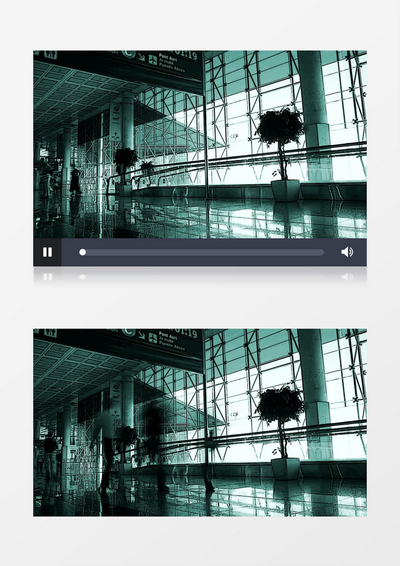机场出发大厅来往人群实拍视频素材