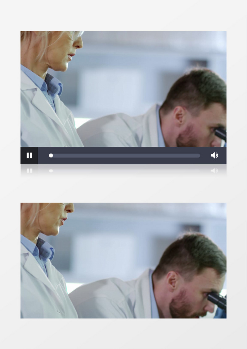 两个医生在讨论实验数据实拍视频素材