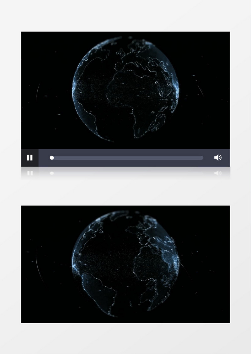 未来科幻炫酷数字地球背景视频