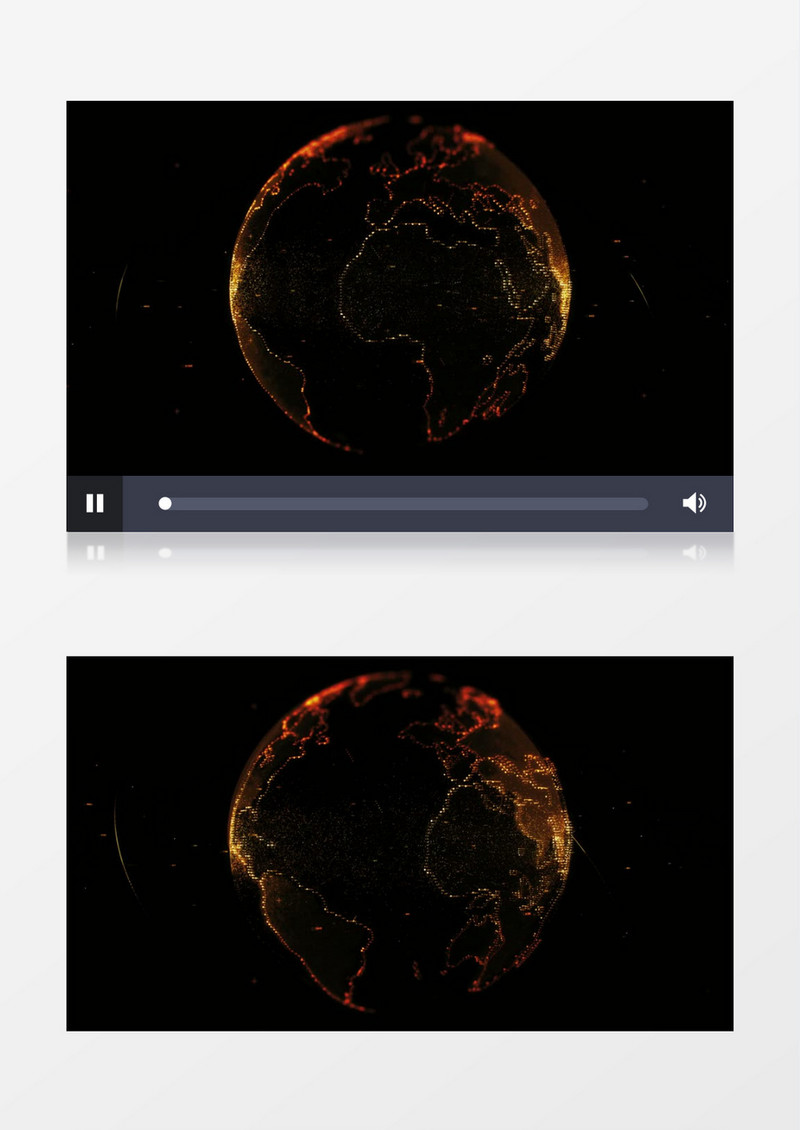 虚拟未来炫彩地球背景视频