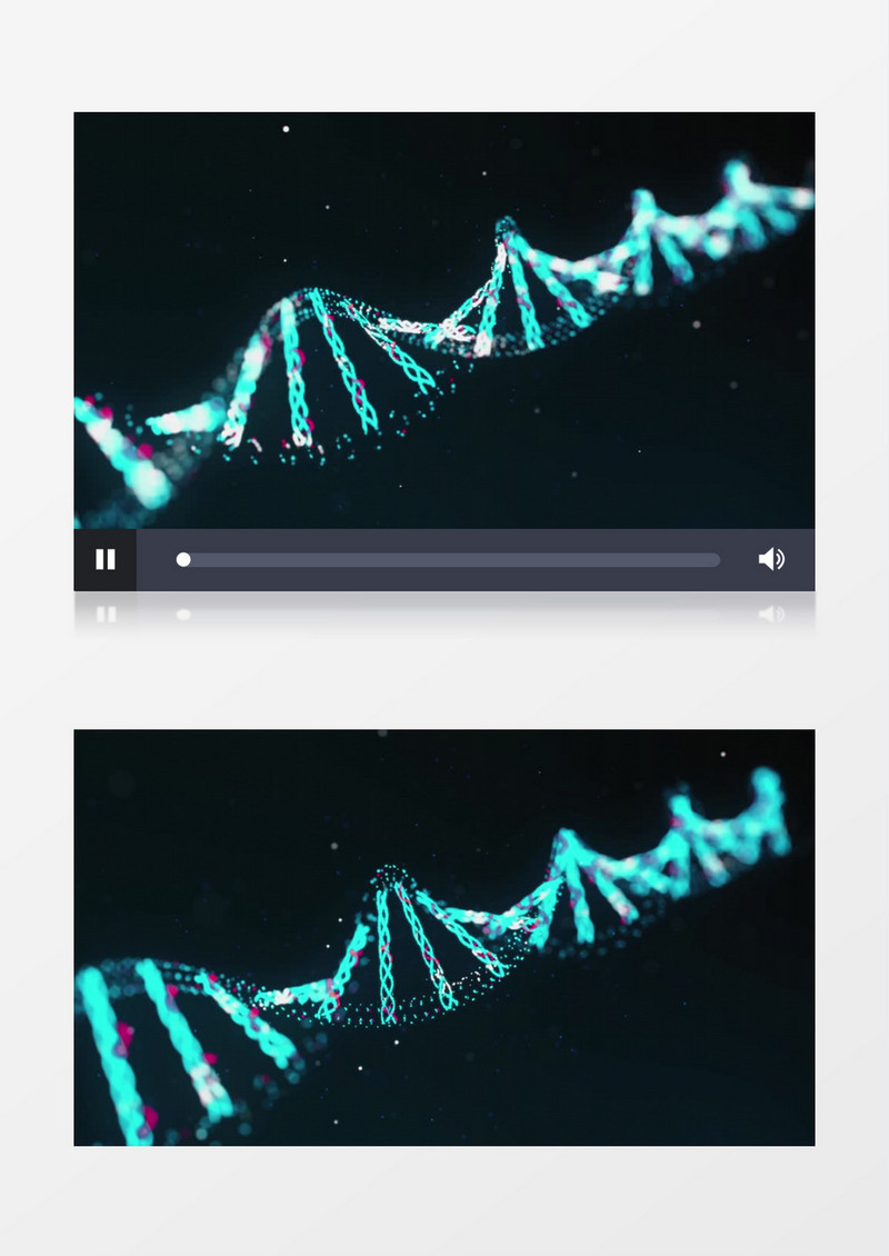 科技炫酷螺旋DNA背景视频